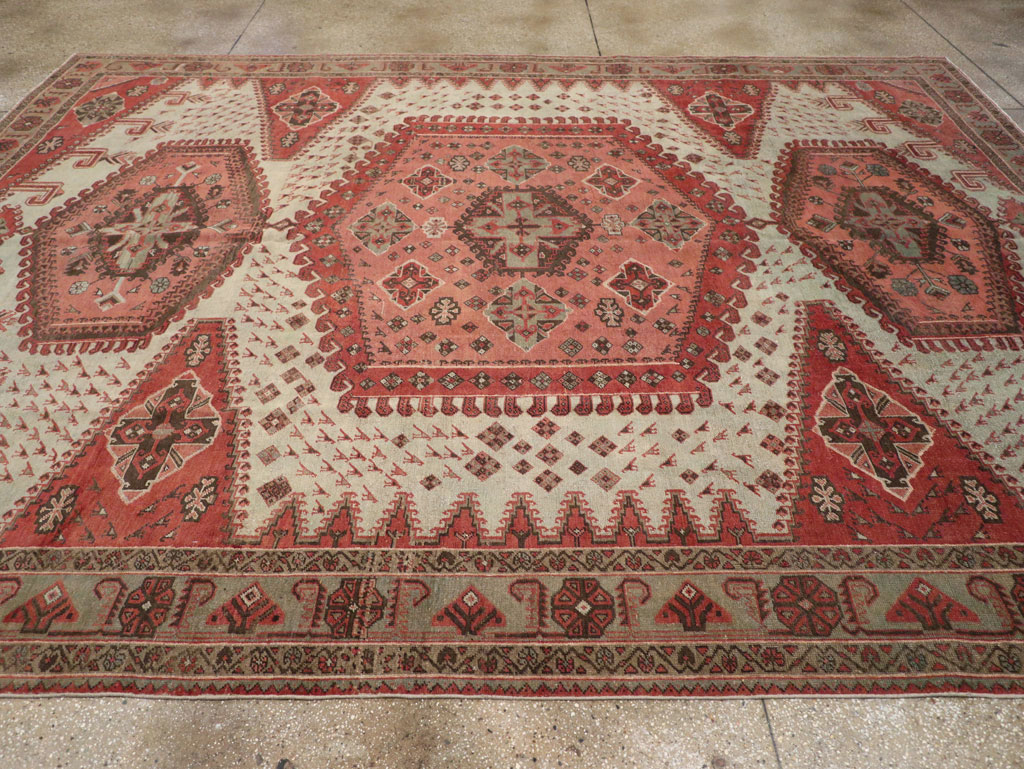 Vintage Persian Veece Room Size Carpet, No.31004 - Staging