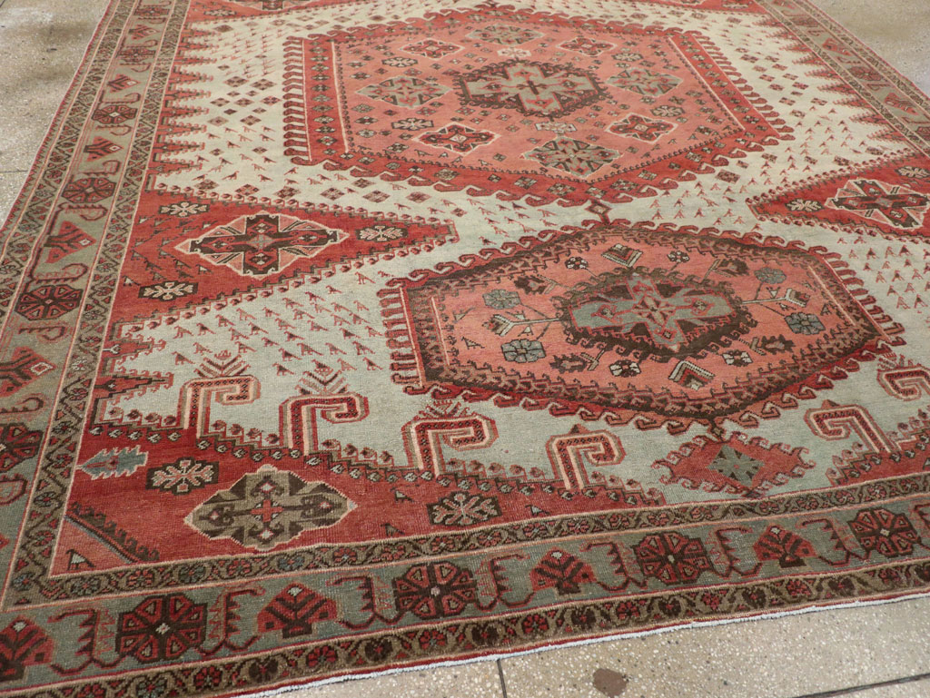 Vintage Persian Veece Room Size Carpet, No.31004 - Staging