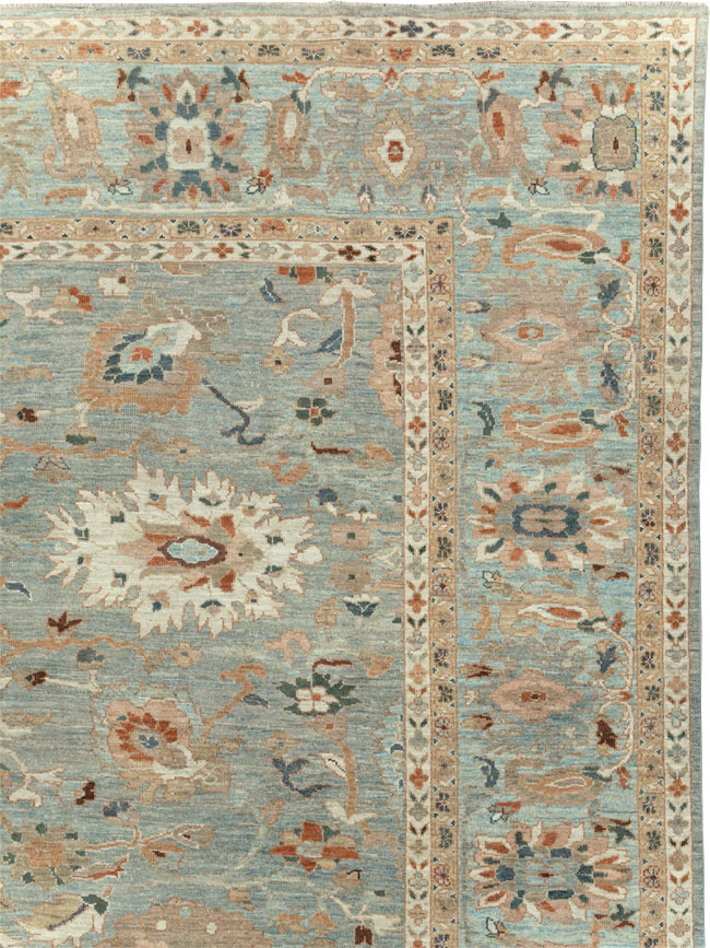 Modern Persian Sultanabad Room Size Carpet, No.31014 - Staging