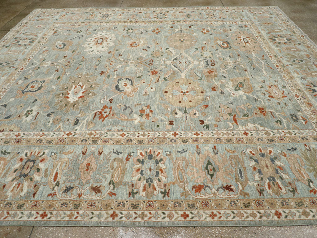 Modern Persian Sultanabad Room Size Carpet, No.31014 - Staging