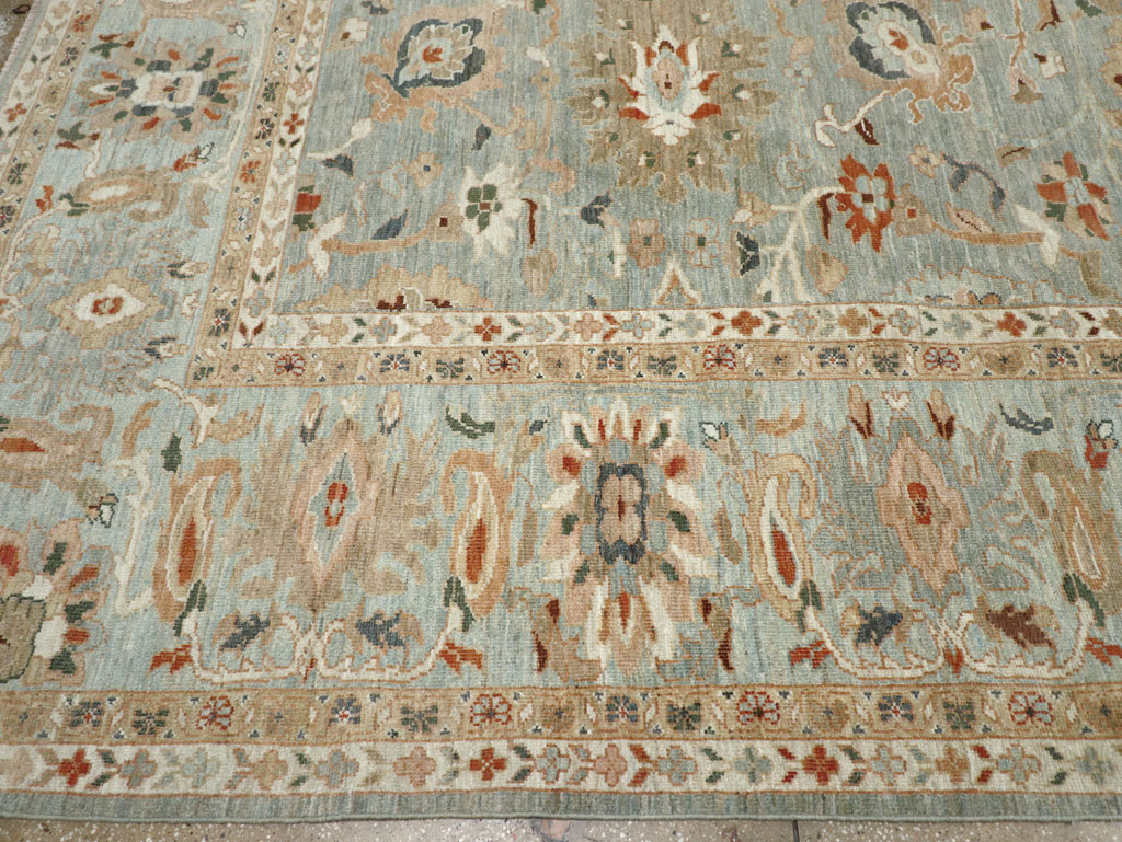 Modern Persian Sultanabad Room Size Carpet, No.31014 - Staging