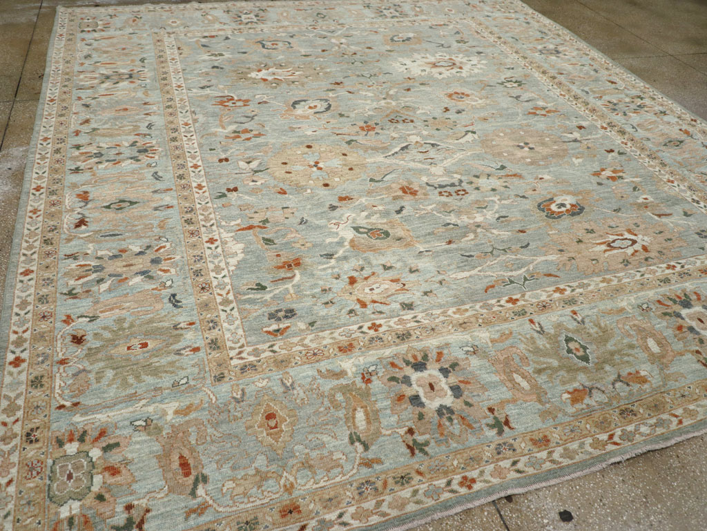Modern Persian Sultanabad Room Size Carpet, No.31014 - Staging