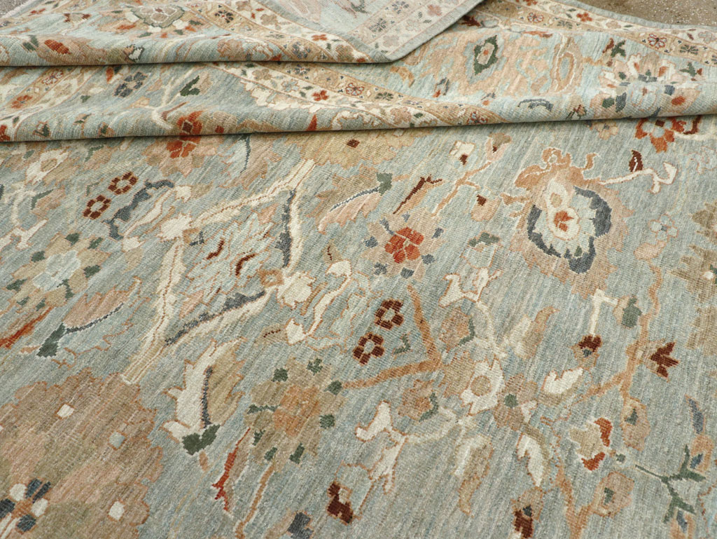 Modern Persian Sultanabad Room Size Carpet, No.31014 - Staging