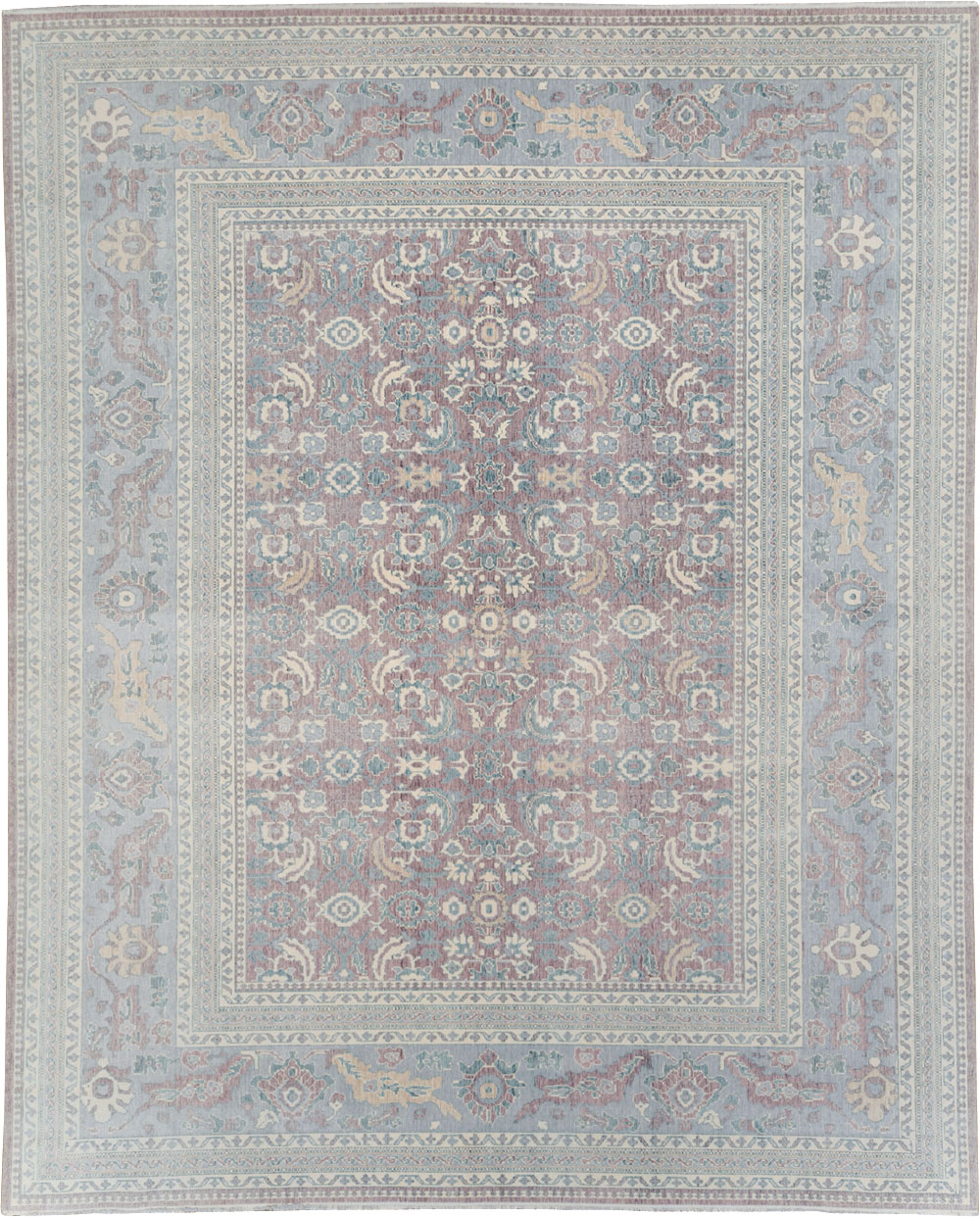 Persian Dorokhsh Inspired Modern Turkish Room Size Carpet, No.31022 - Staging