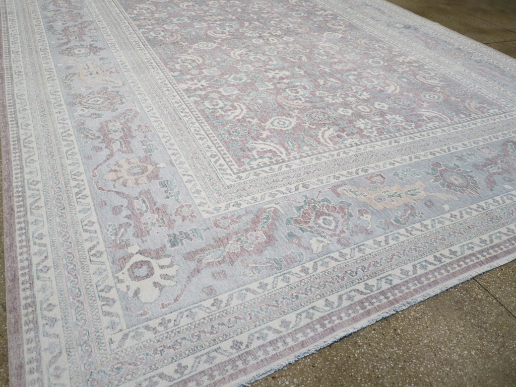 Persian Dorokhsh Inspired Modern Turkish Room Size Carpet, No.31022 - Staging