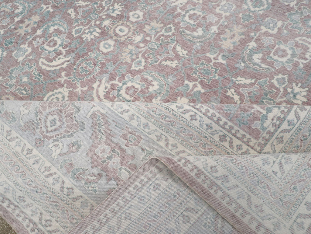Persian Dorokhsh Inspired Modern Turkish Room Size Carpet, No.31022 - Staging