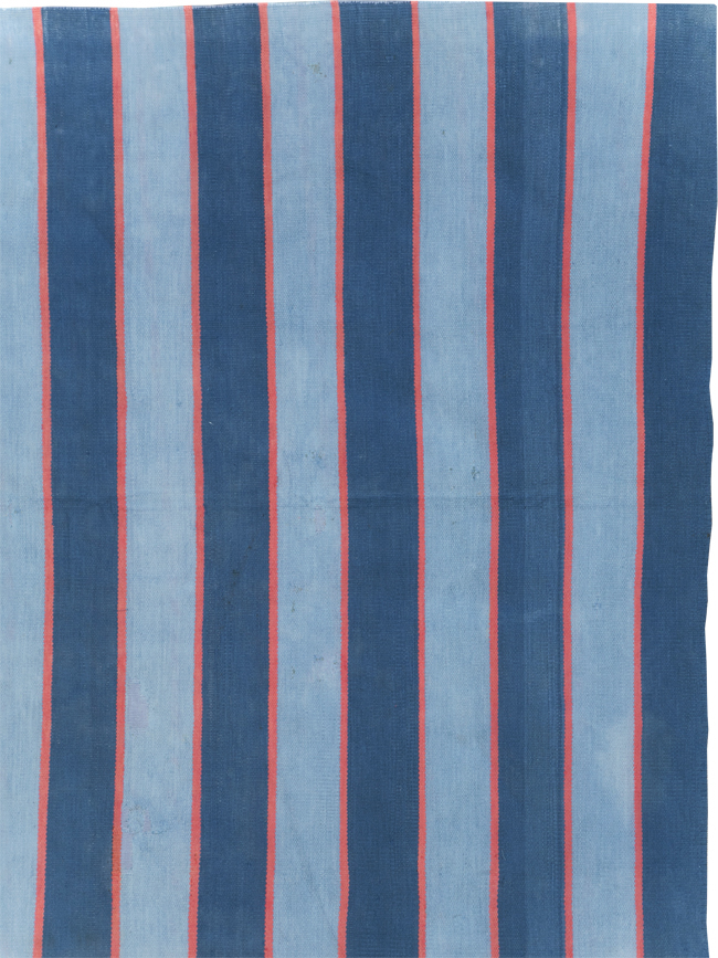 Vintage Indian Flatweave Dhurrie Square Rug, No.31023 - Staging