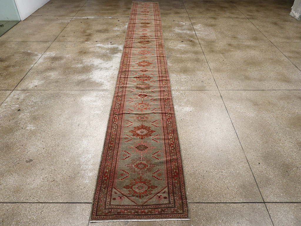 Vintage Persian Malayer Runner, No.31024 - Staging