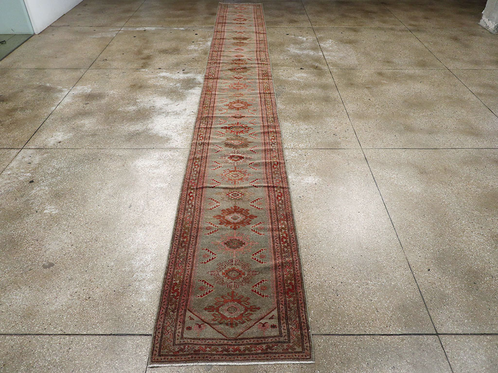 Vintage Persian Malayer Runner, No.31024 - Staging