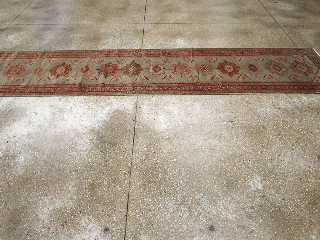 Vintage Persian Malayer Runner, No.31024 - Staging