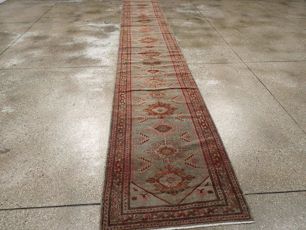Vintage Persian Malayer Runner, No.31024 - Staging