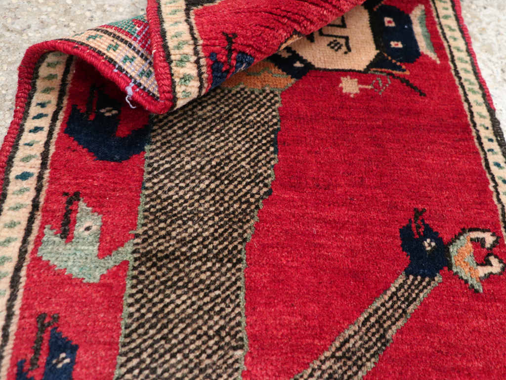 Vintage Anatolian Pictorial Rug, No.31026 - Staging