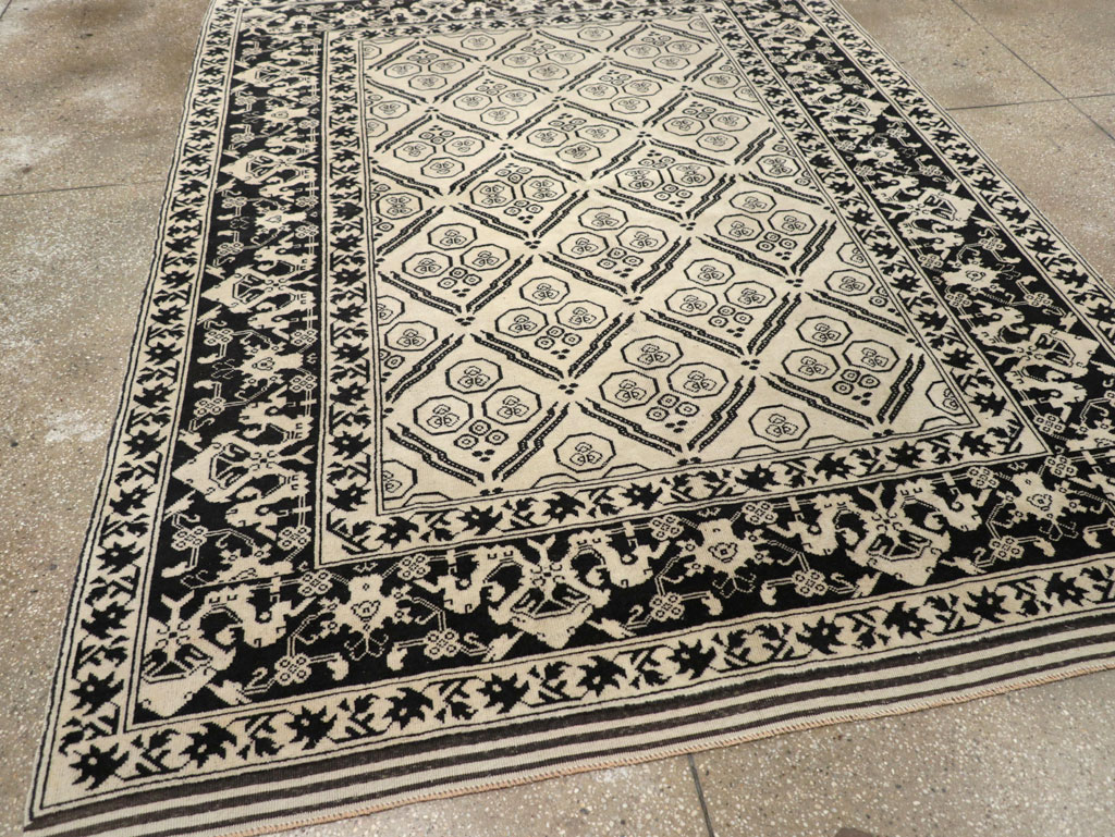Vintage Turkish Anatolian Accent Rug, No.31028 - Staging