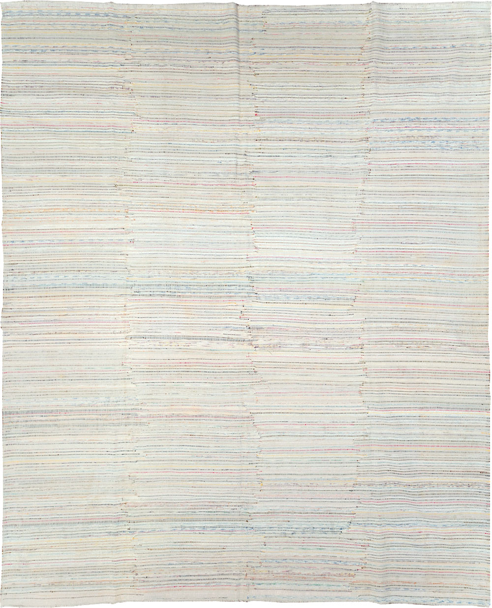 Vintage Turkish Flatweave Kilim Room Size Carpet, No.31033 - Staging