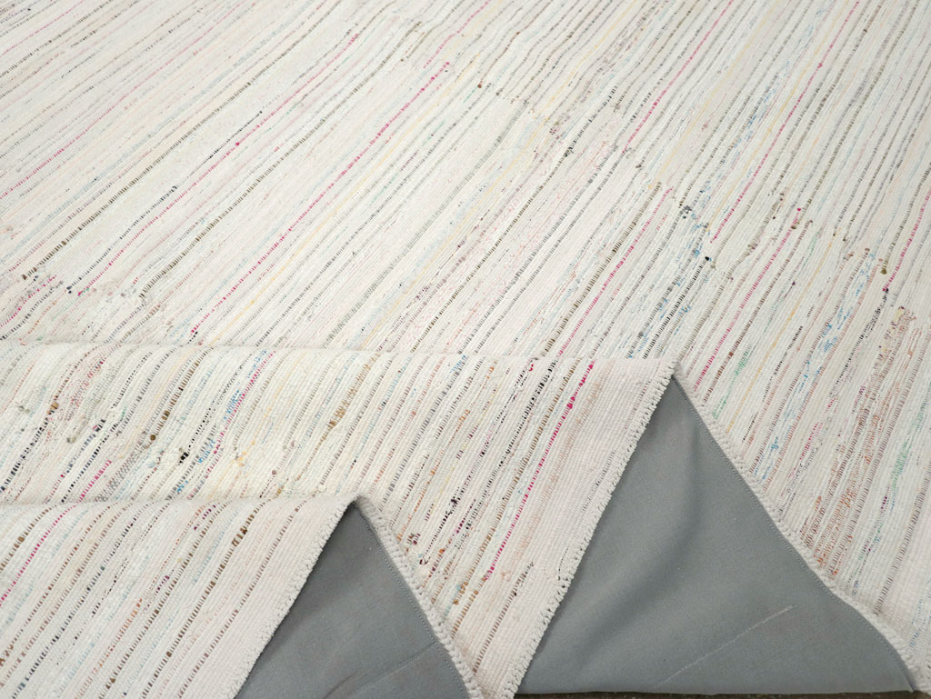 Vintage Turkish Flatweave Kilim Room Size Carpet, No.31033 - Staging