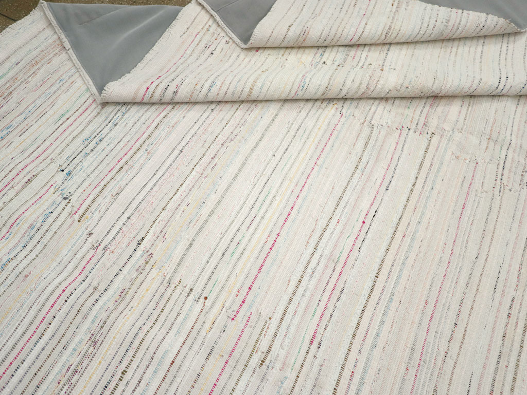 Vintage Turkish Flatweave Kilim Room Size Carpet, No.31033 - Staging