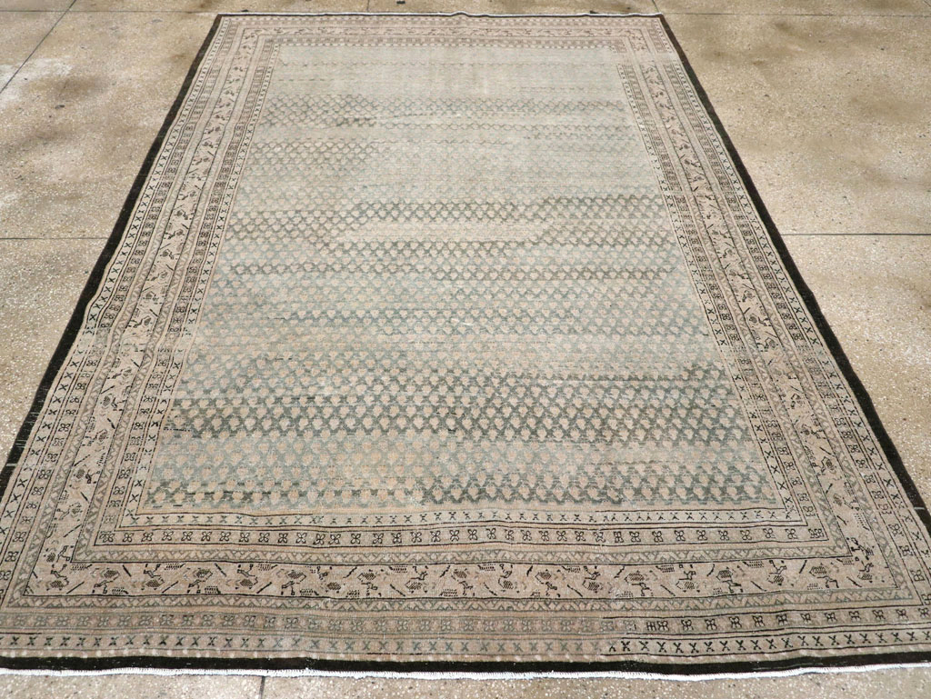Antique Persian Tabriz Small Room Size Carpet, No.31035 - Staging