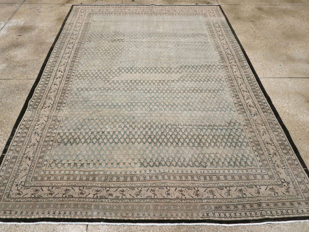 Antique Persian Tabriz Small Room Size Carpet, No.31035 - Staging