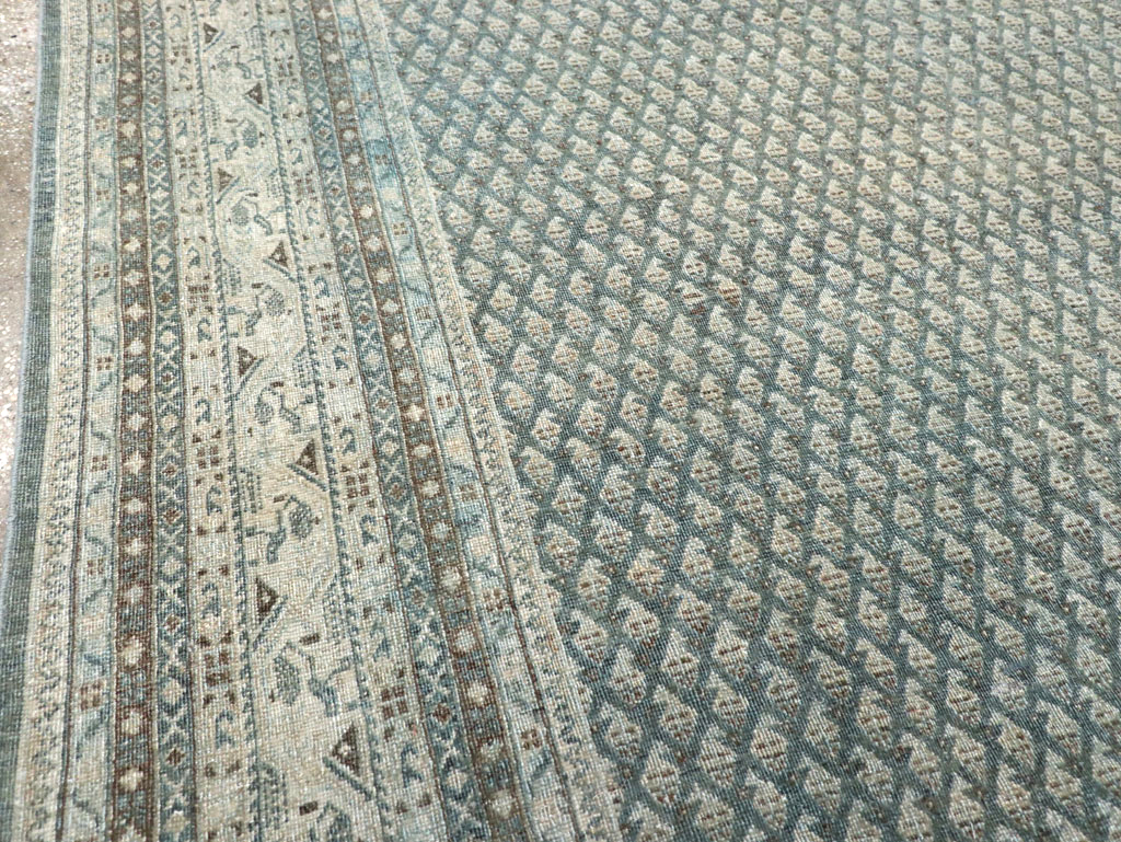 Vintage Persian Tabriz Accent Carpet, No.31037 - Staging