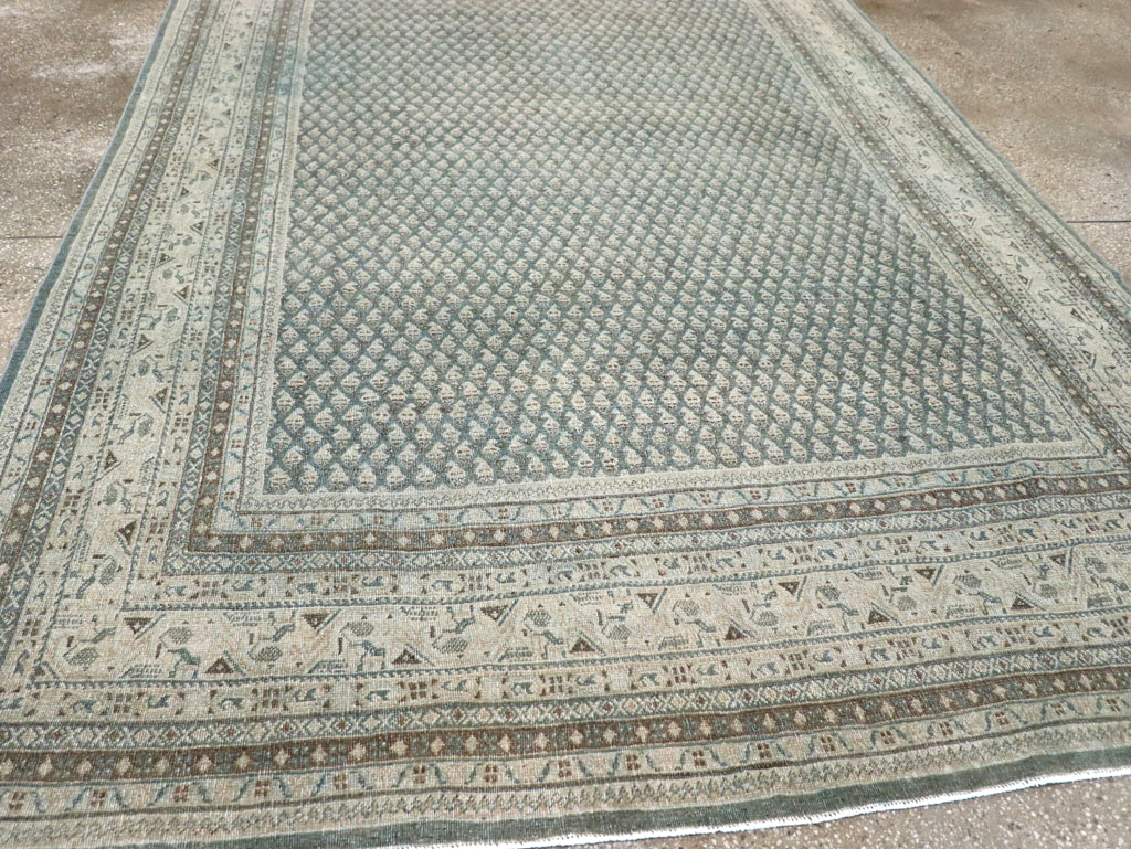 Vintage Persian Tabriz Accent Carpet, No.31037 - Staging