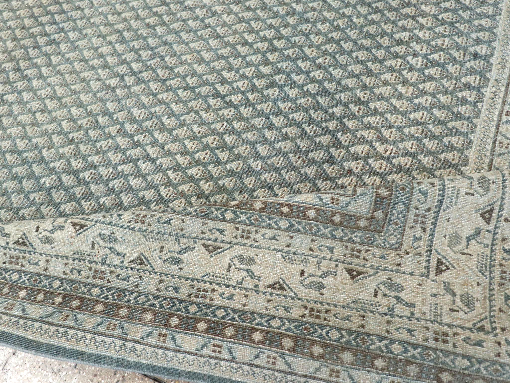 Vintage Persian Tabriz Accent Carpet, No.31037 - Staging