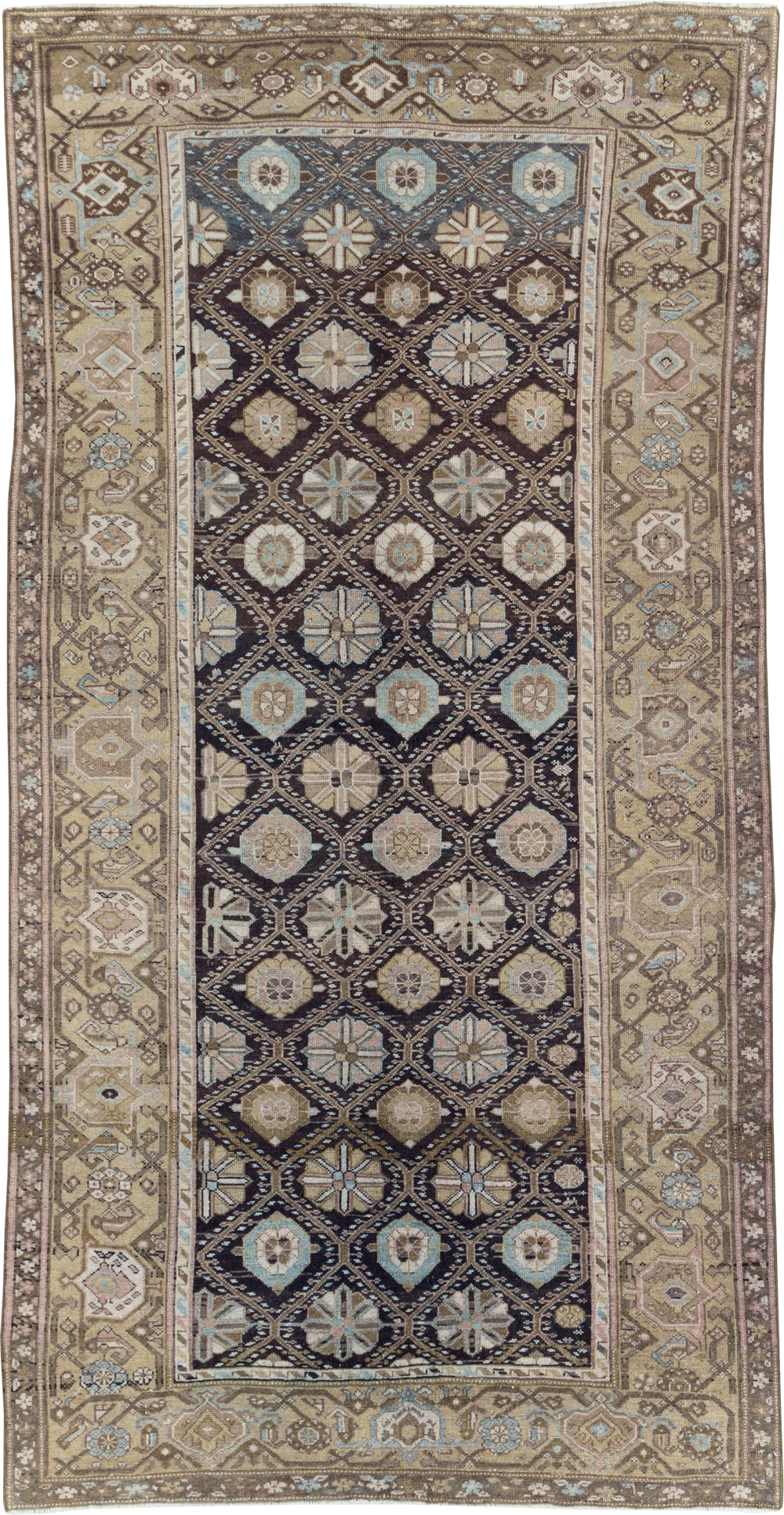 Antique Persian Kurd Gallery Rug, No.31038 - Staging