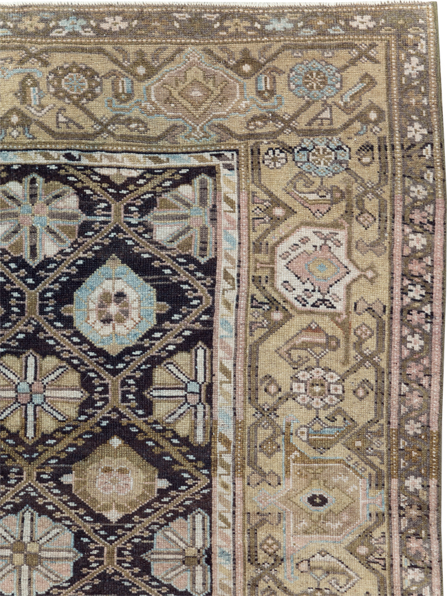 Antique Persian Kurd Gallery Rug, No.31038 - Staging
