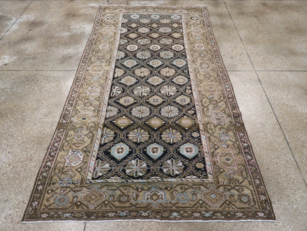 Antique Persian Kurd Gallery Rug, No.31038 - Staging