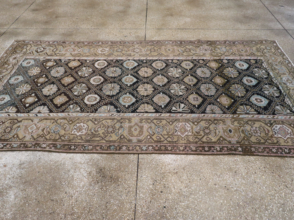 Antique Persian Kurd Gallery Rug, No.31038 - Staging