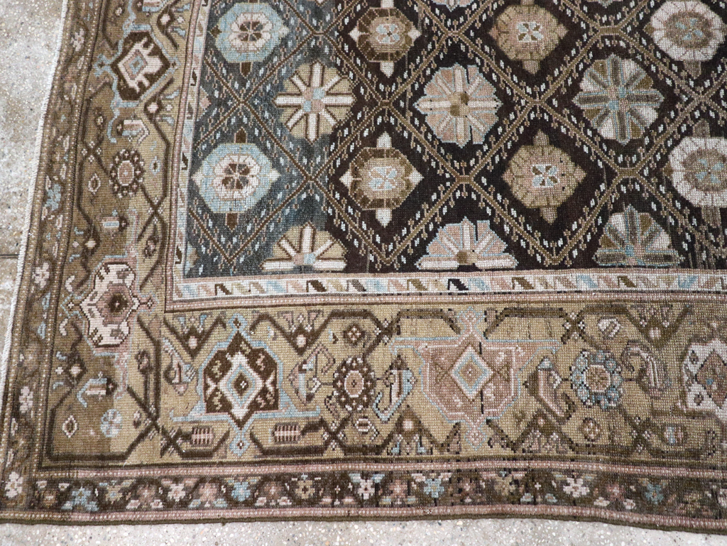 Antique Persian Kurd Gallery Rug, No.31038 - Staging