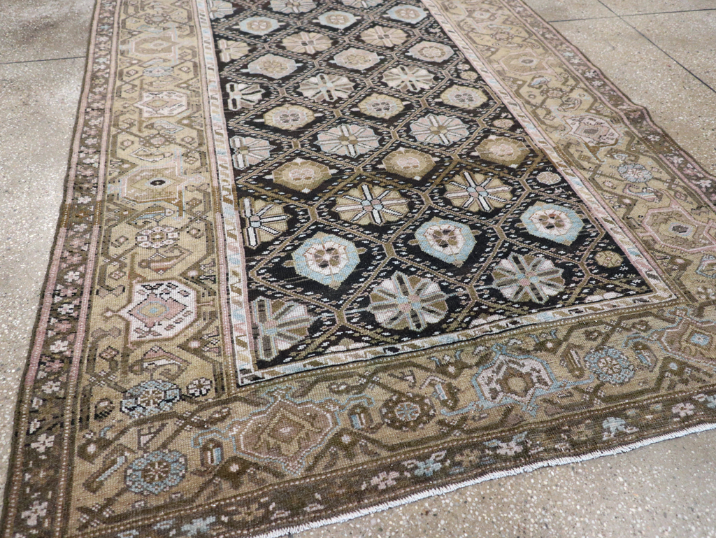 Antique Persian Kurd Gallery Rug, No.31038 - Staging