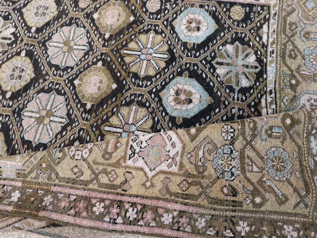 Antique Persian Kurd Gallery Rug, No.31038 - Staging