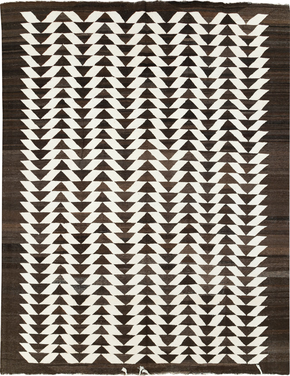 Contemporary Turkish Flatweave Kilim Room Size Carpet, No.31045 - Staging