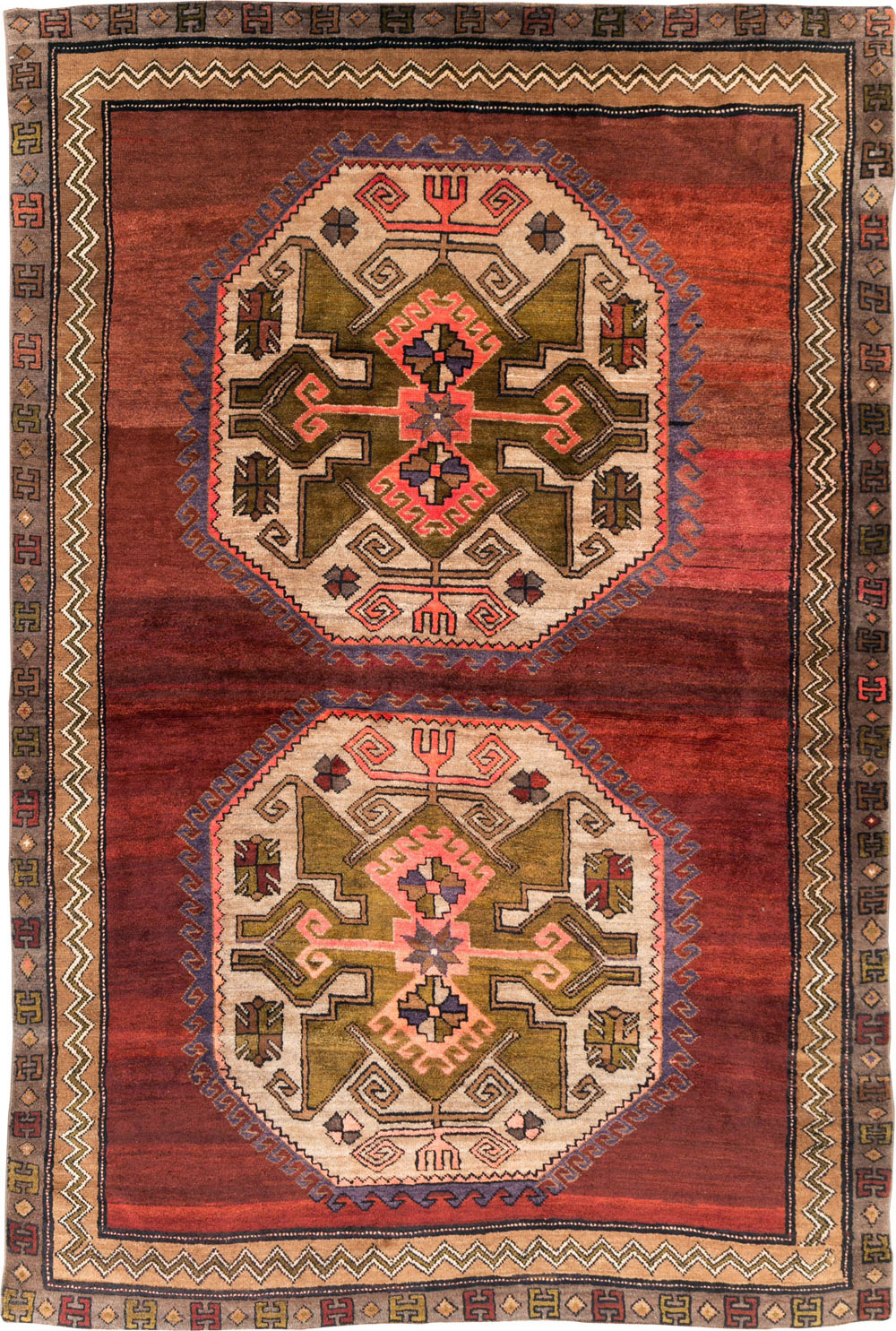 Vintage Turkish Anatolian Accent Rug, No.31047 - Staging
