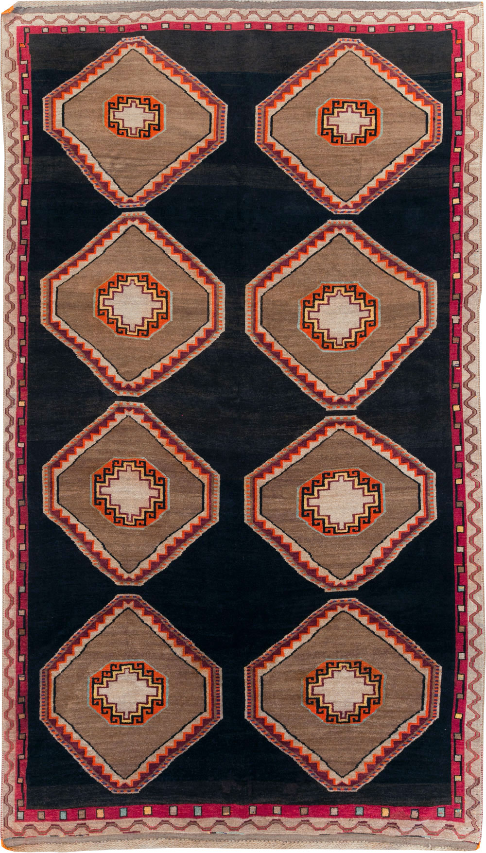 Vintage Turkish Anatolian Gallery Carpet, No.31054 - Staging