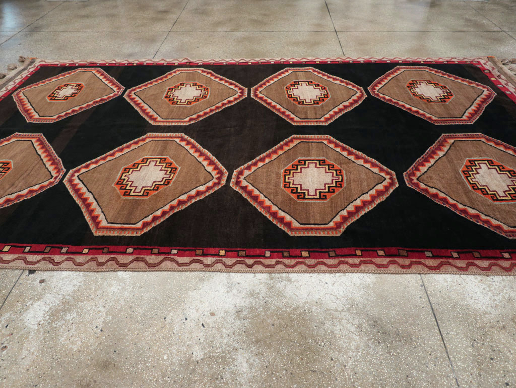 Vintage Turkish Anatolian Gallery Carpet, No.31054 - Staging