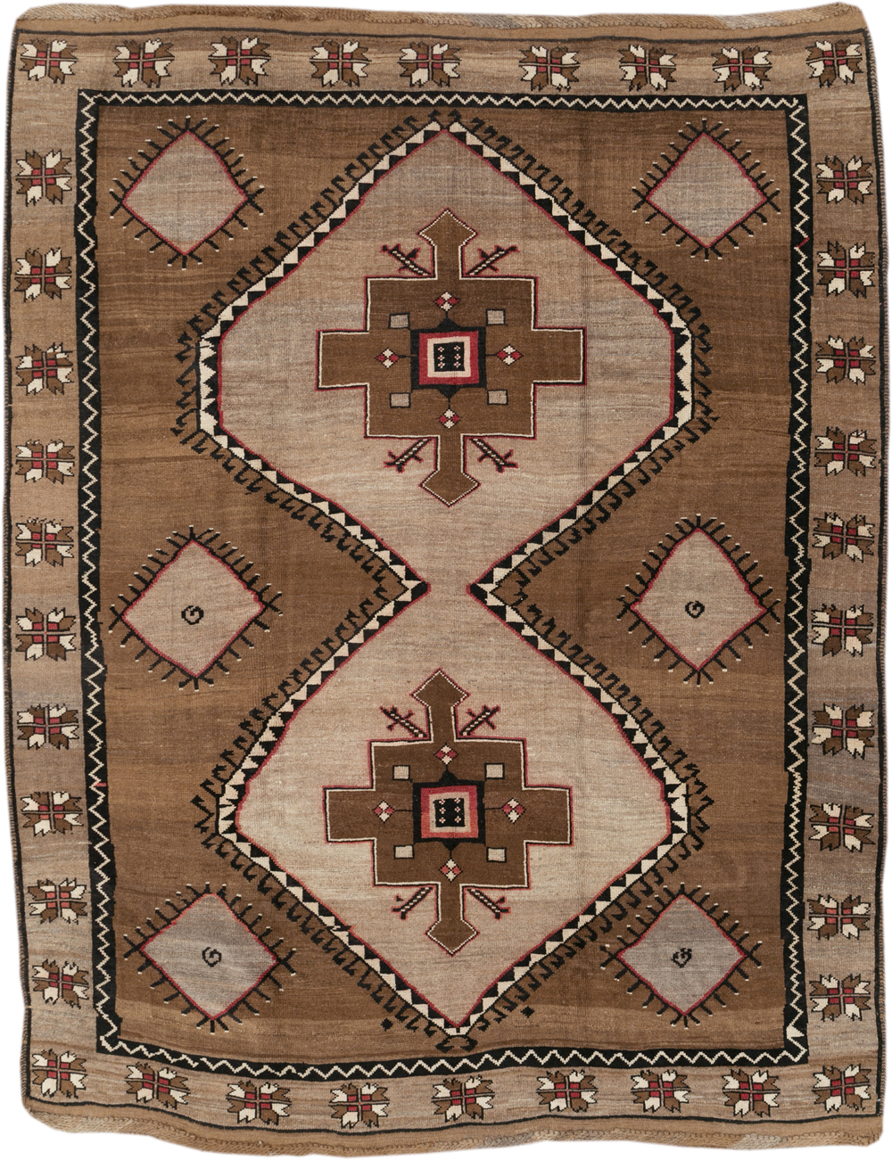 Vintage Turkish Anatolian Tribal Room Size Carpet, No.31055 - Staging