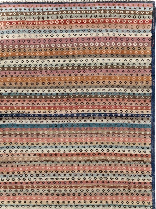 Vintage Turkish Anatolian Wide Gallery Runner, No.31060 - Staging