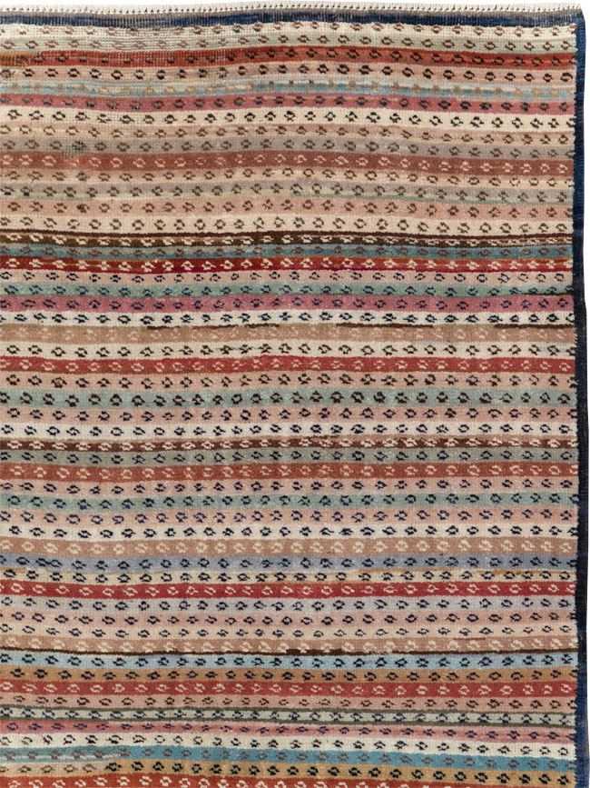 Vintage Turkish Anatolian Wide Gallery Runner, No.31060 - Staging