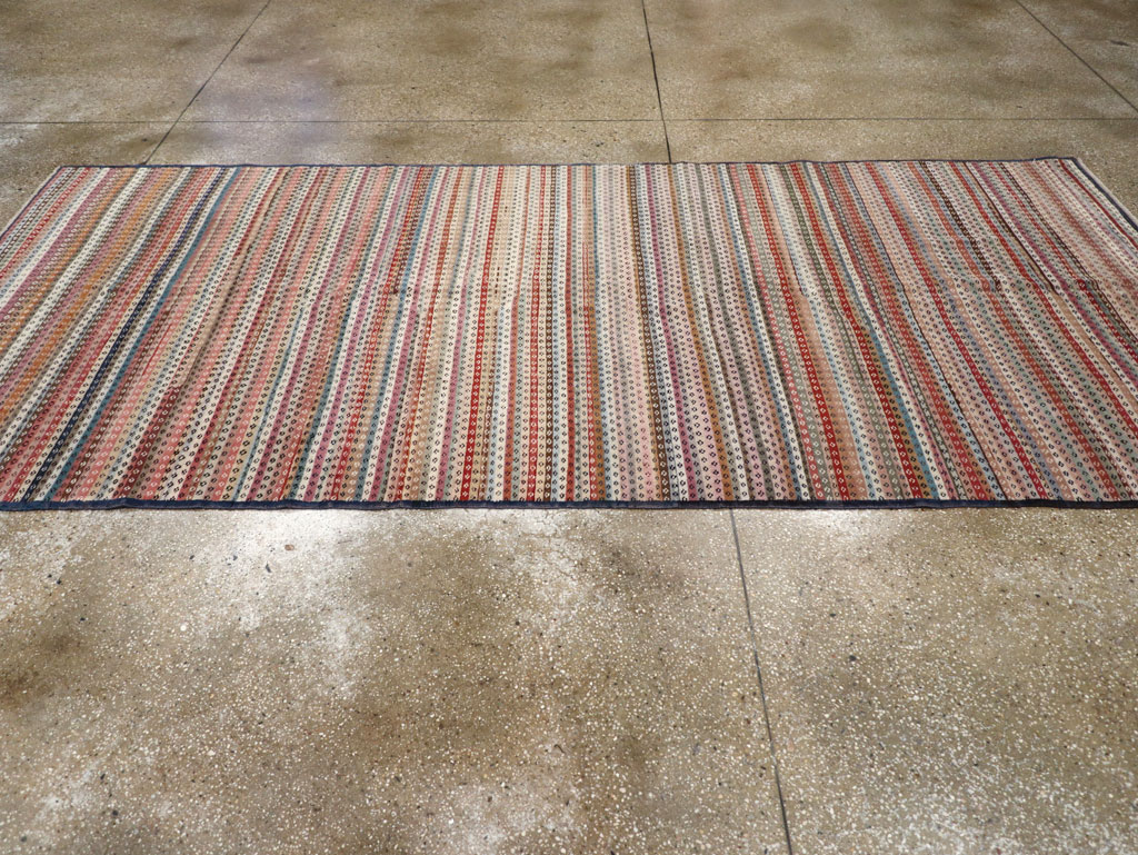 Vintage Turkish Anatolian Wide Gallery Runner, No.31060 - Staging