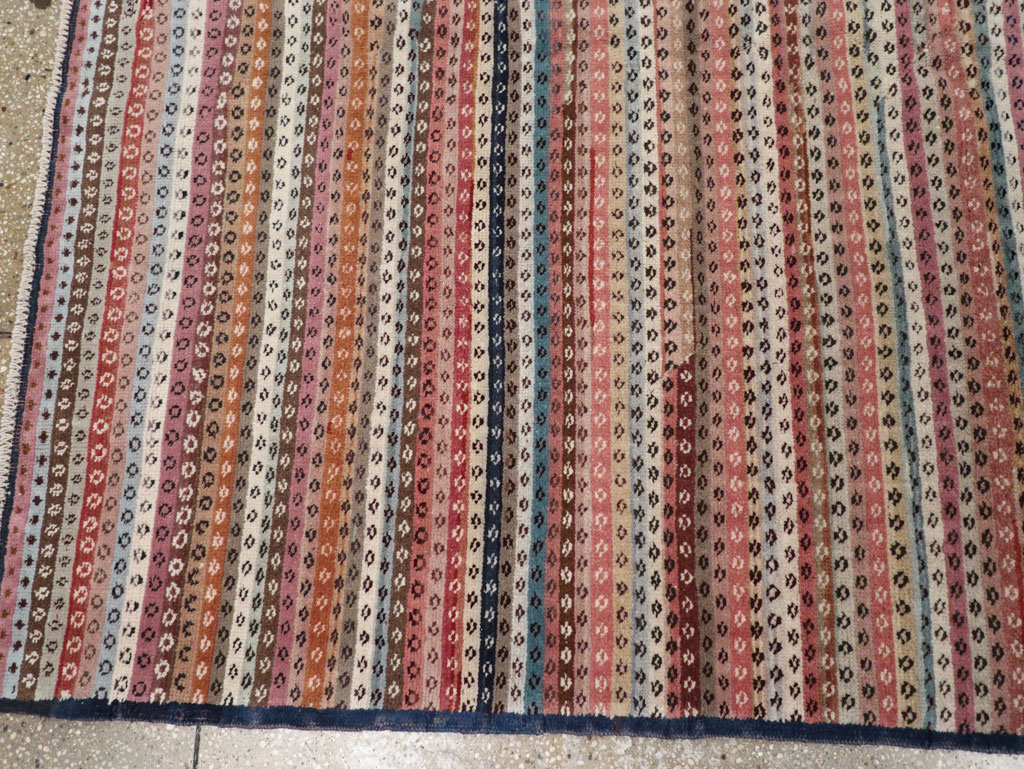 Vintage Turkish Anatolian Wide Gallery Runner, No.31060 - Staging