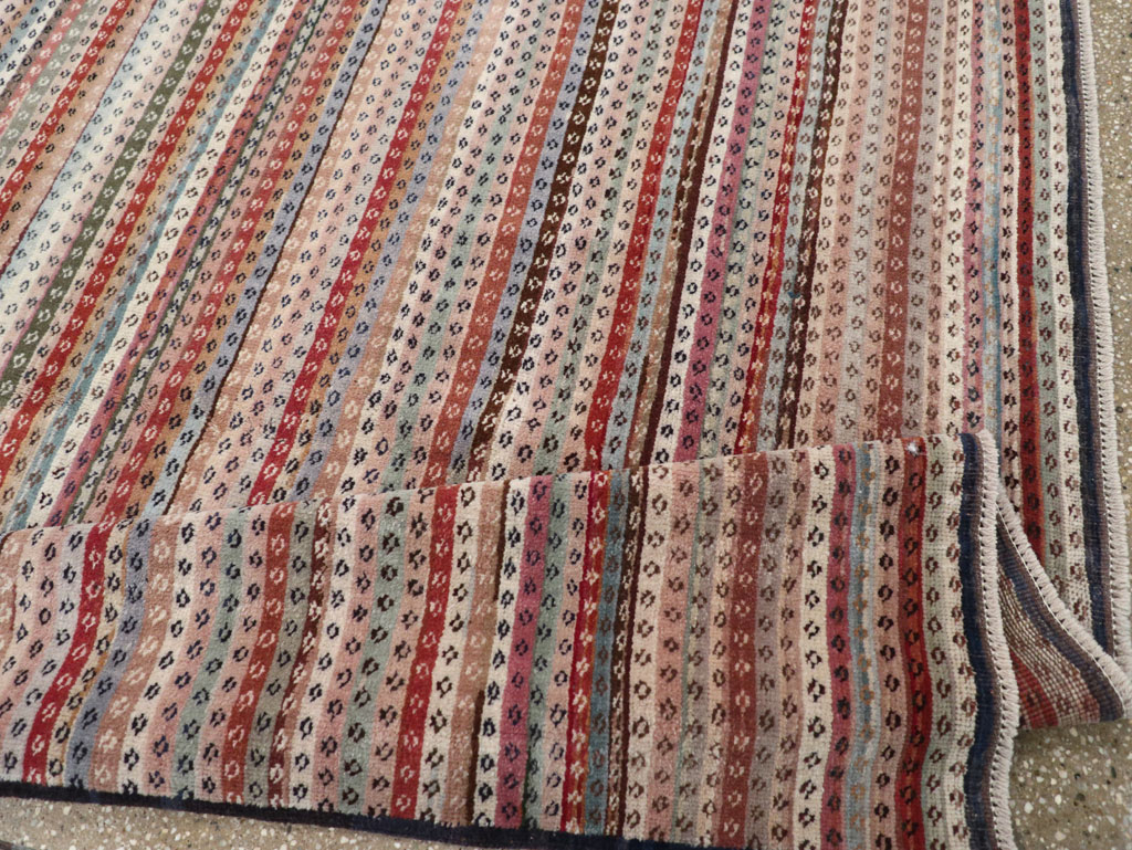 Vintage Turkish Anatolian Wide Gallery Runner, No.31060 - Staging