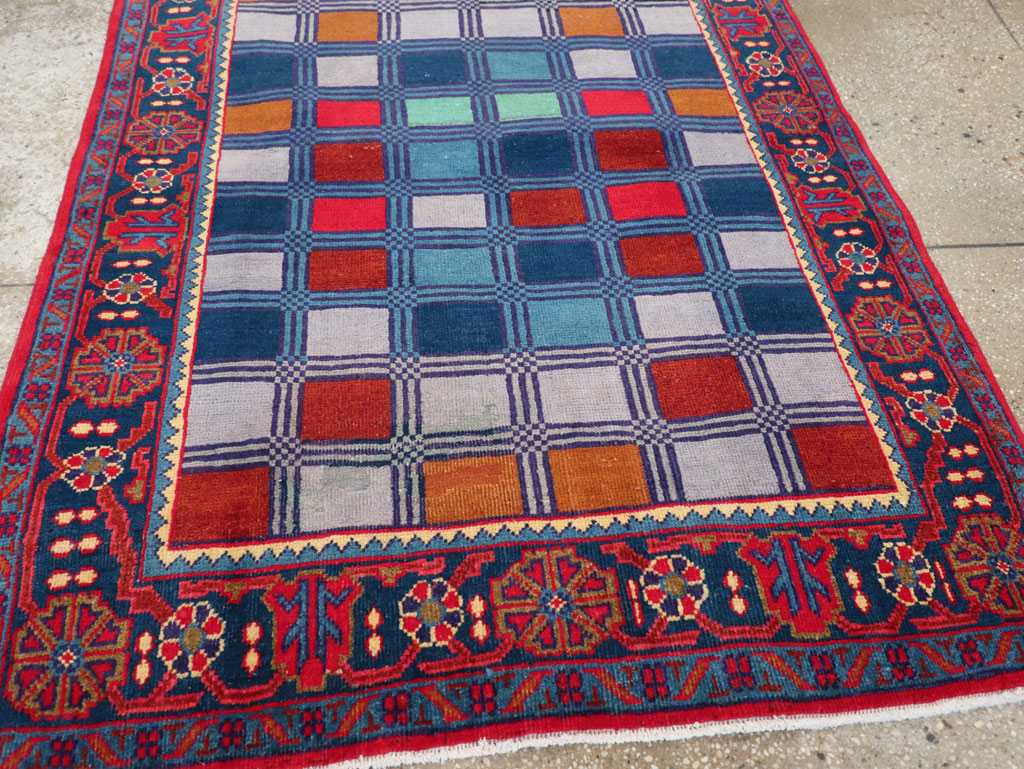 Vintage Persian Veece Throw Rug, No.31065 - Staging