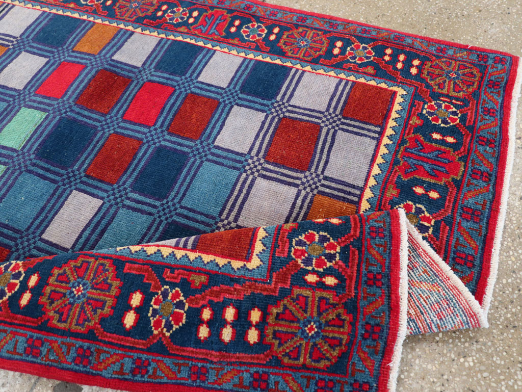 Vintage Persian Veece Throw Rug, No.31065 - Staging