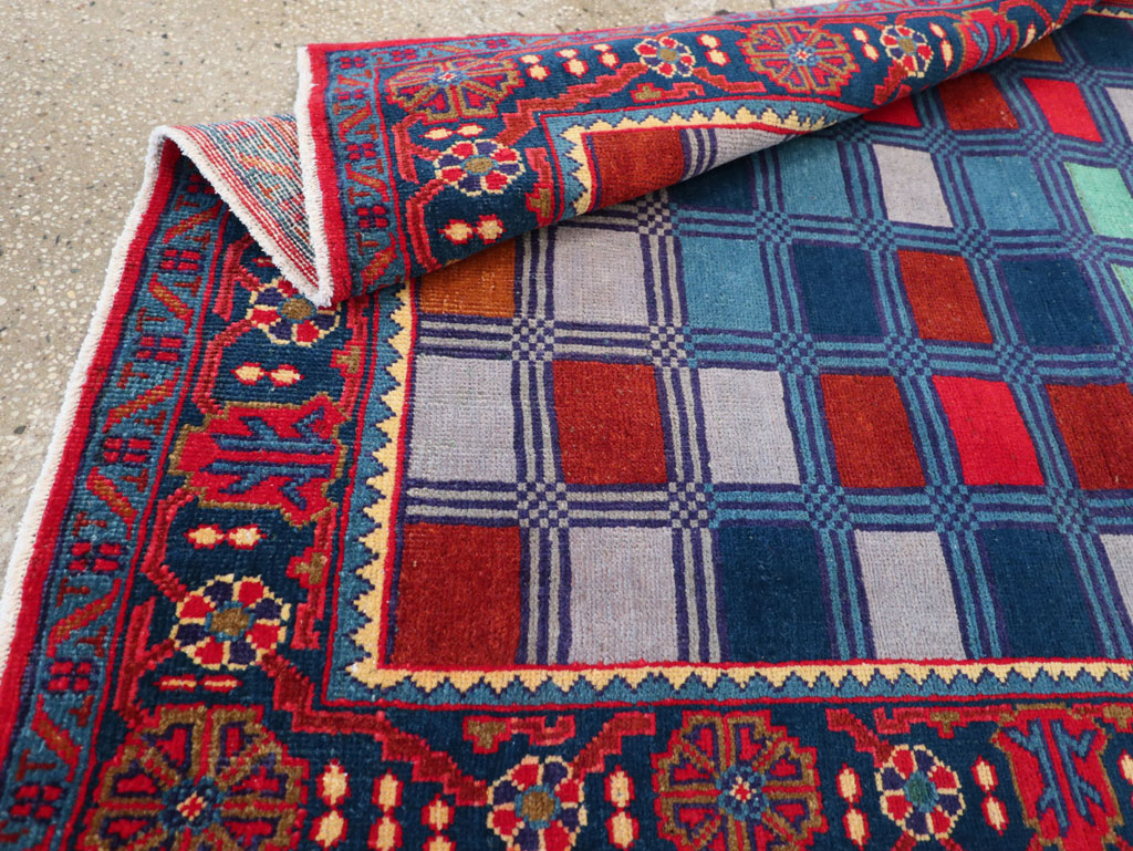 Vintage Persian Veece Throw Rug, No.31065 - Staging