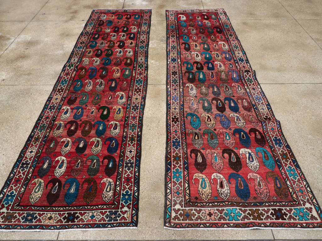 Vintage Persian Malayer Runner (Pair: 1 of 2), No.31066 - Staging