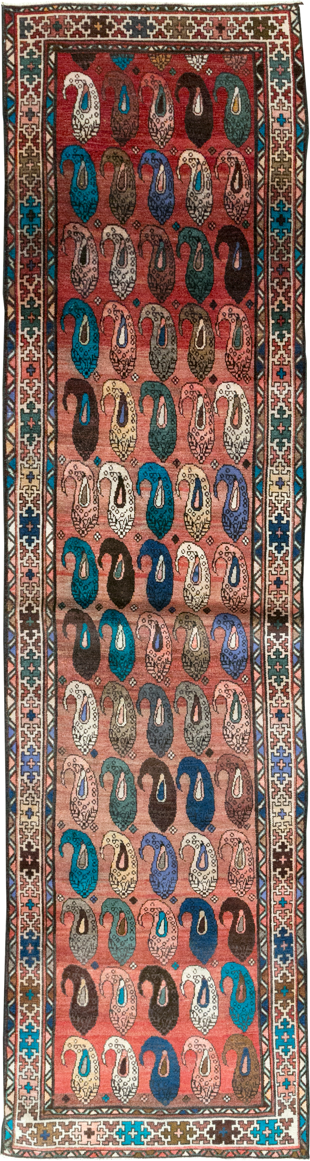 Vintage Persian Malayer Runner (Pair: 2 of 2), No.31067 - Staging