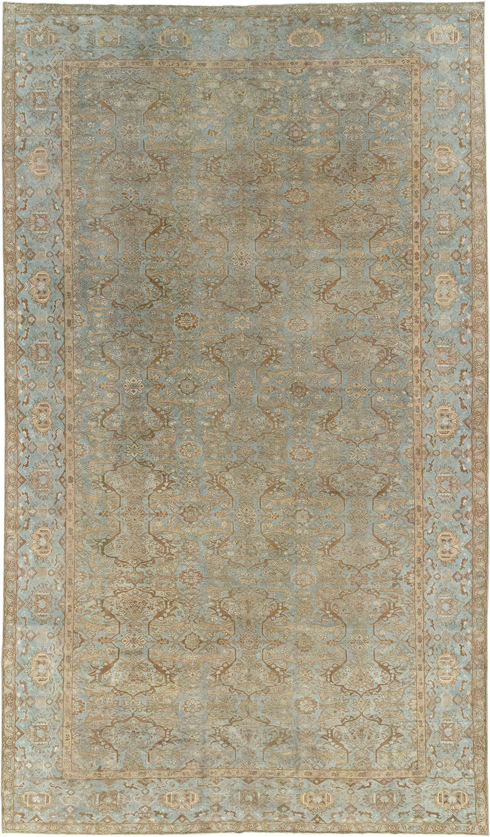 Antique Persian Malayer Large Carpet, No.31077 - Staging