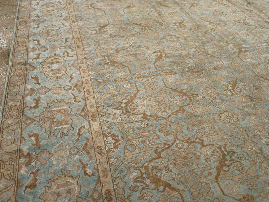 Antique Persian Malayer Large Carpet, No.31077 - Staging