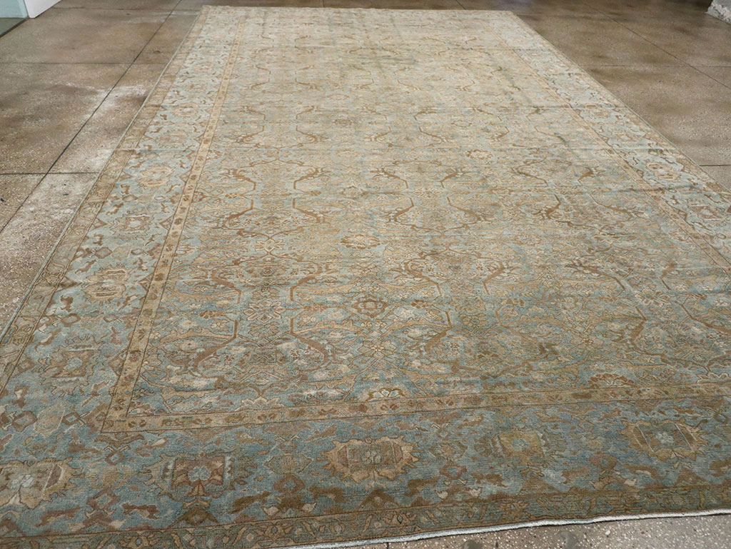 Antique Persian Malayer Large Carpet, No.31077 - Staging